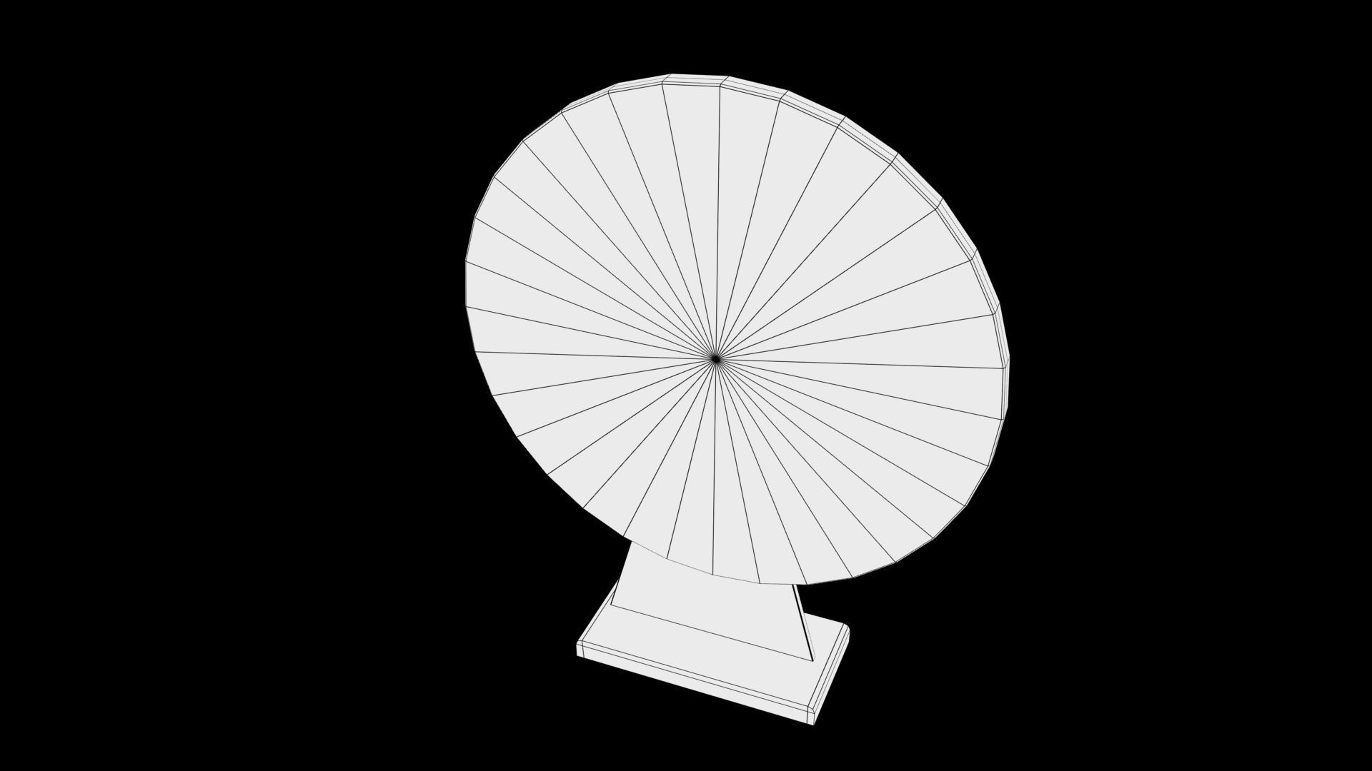 Casino wheel Low-poly 3D model_9