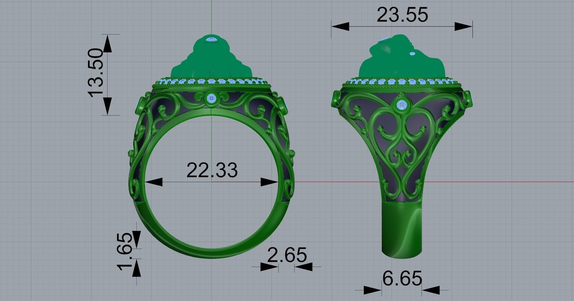 Gold N891 3D print model_4