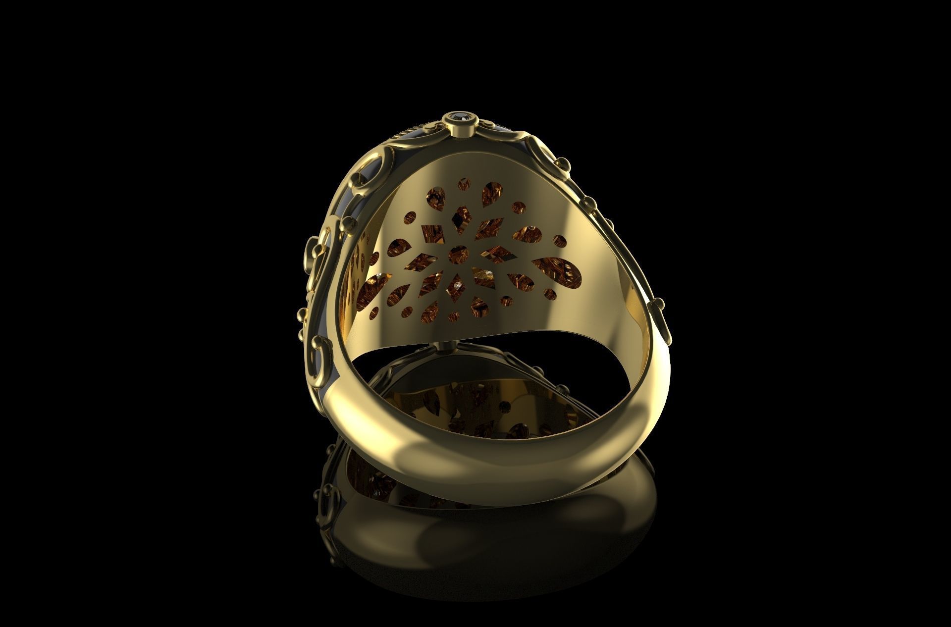 Gold N891 3D print model_3