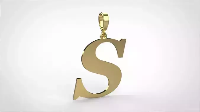 pendant alphabet georgia  S medium 
