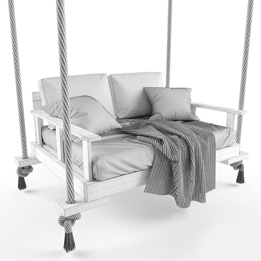 Garden Swing-Sofa  3D model_4