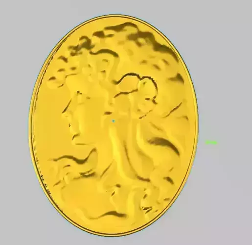 GIRL STAMP RING stl verified flower pendant free