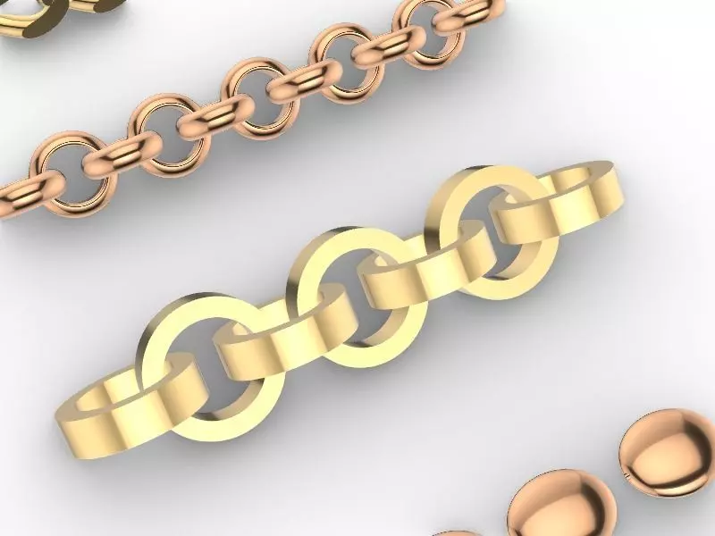 10 CHAIN LINKS stl verified 3D print model_0