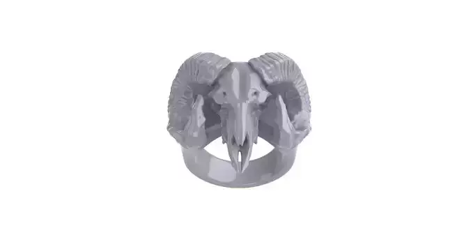 RAM skull ring