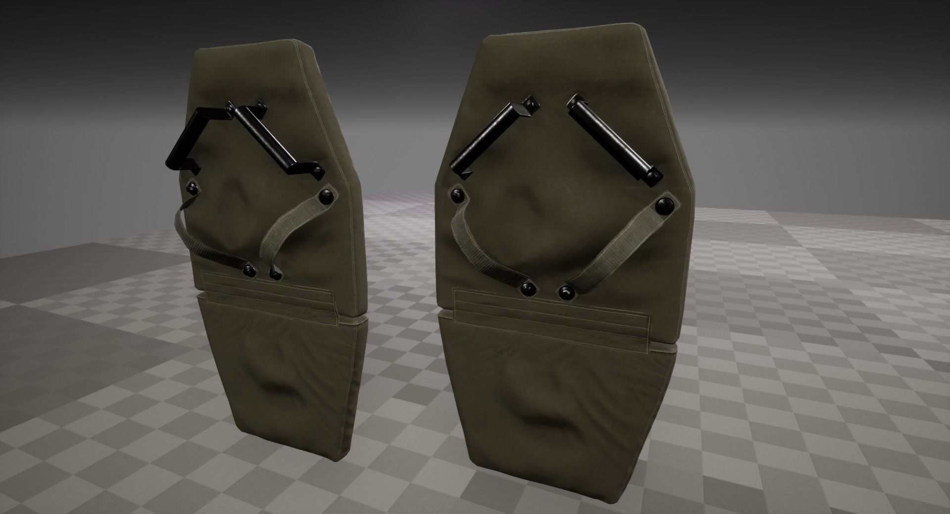 Vant LM Ballistic shield Low-poly 3D model_10