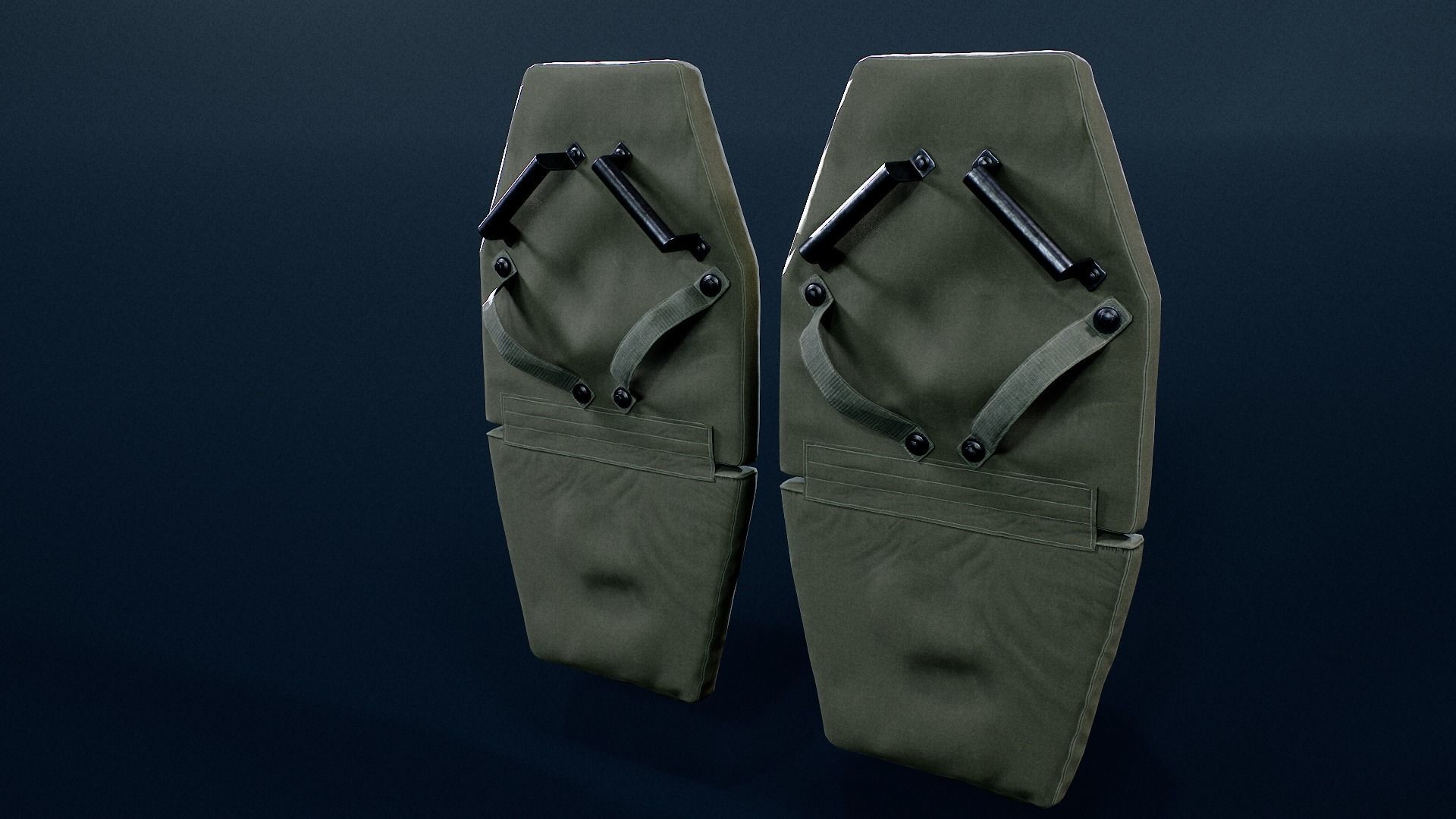 Vant LM Ballistic shield Low-poly 3D model_4