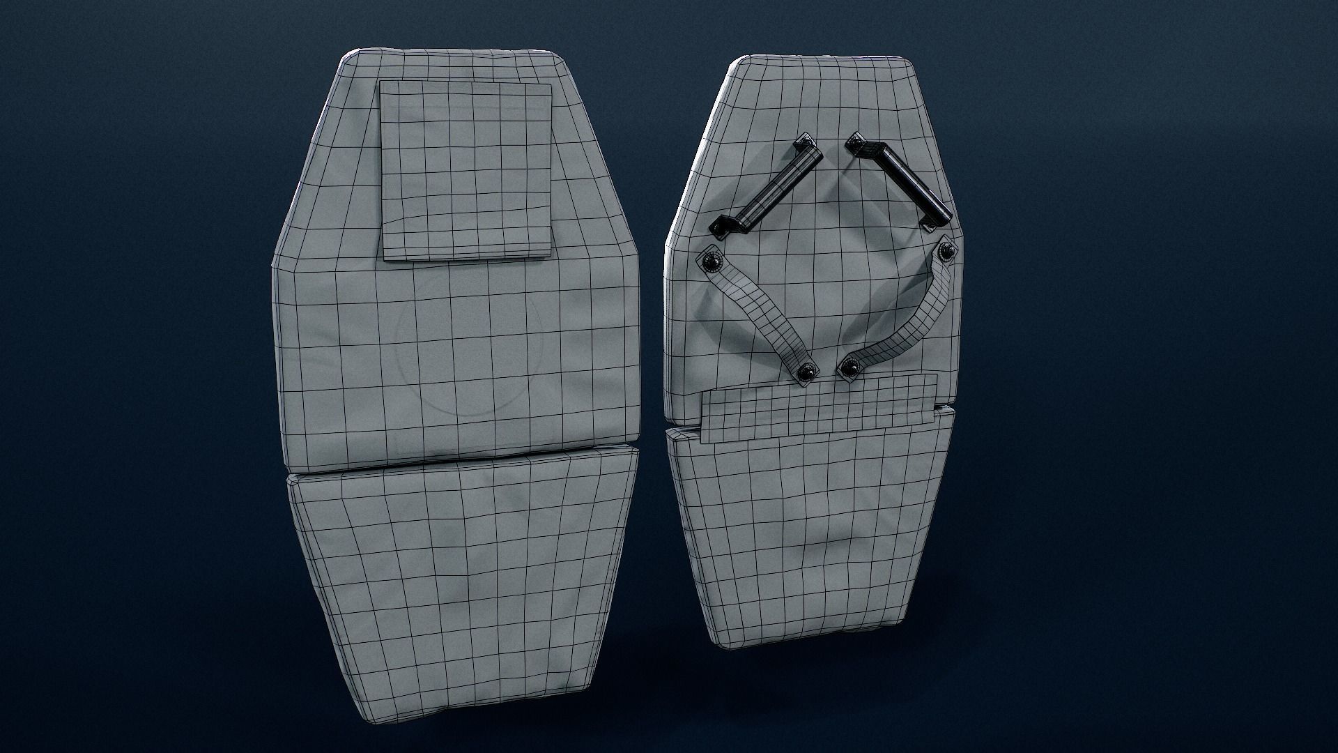 Vant LM Ballistic shield Low-poly 3D model_6