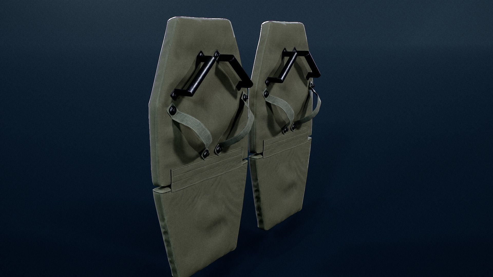 Vant LM Ballistic shield Low-poly 3D model_2