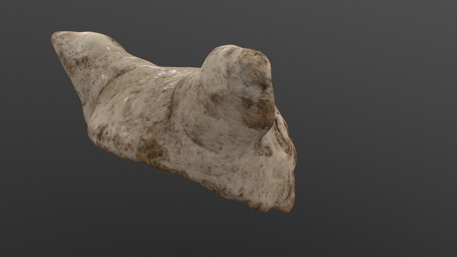 Cat Skull Mask Low-poly 3D model_6