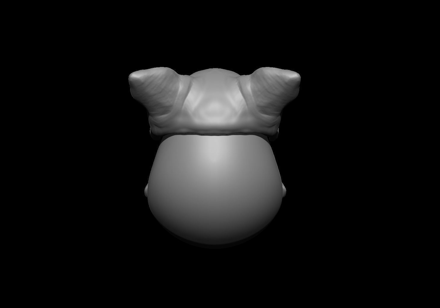 Cat Skull Mask Low-poly 3D model_44