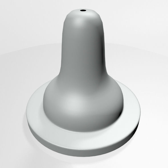 Baby Bottle Nipple 01 3D model_1