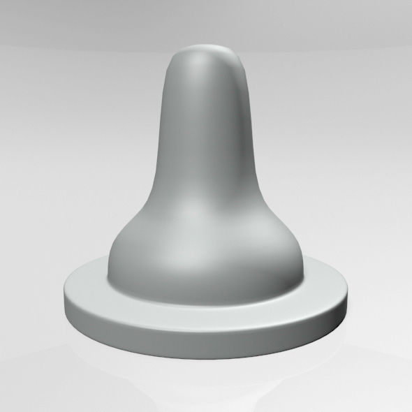 Baby Bottle Nipple 01 3D model_10