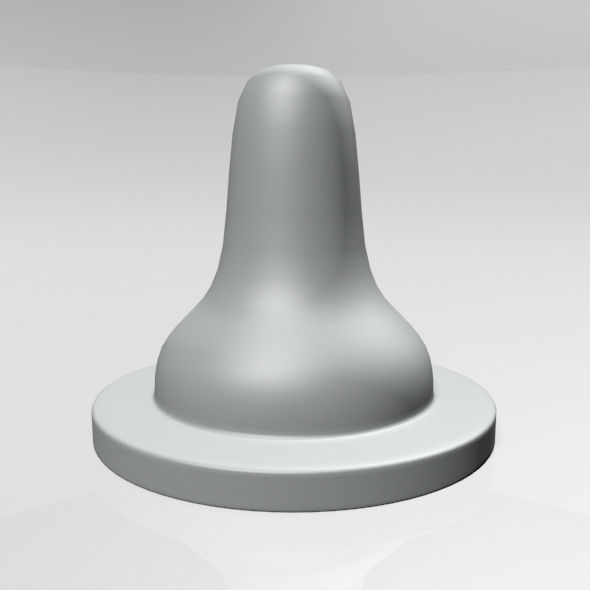 Baby Bottle Nipple 01 3D model_4