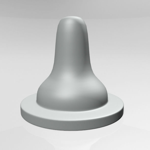 Baby Bottle Nipple 01 3D model_7