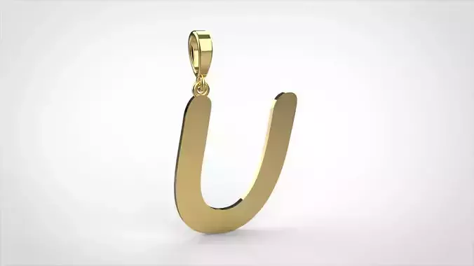 pendant alphabet comic sans  U small 