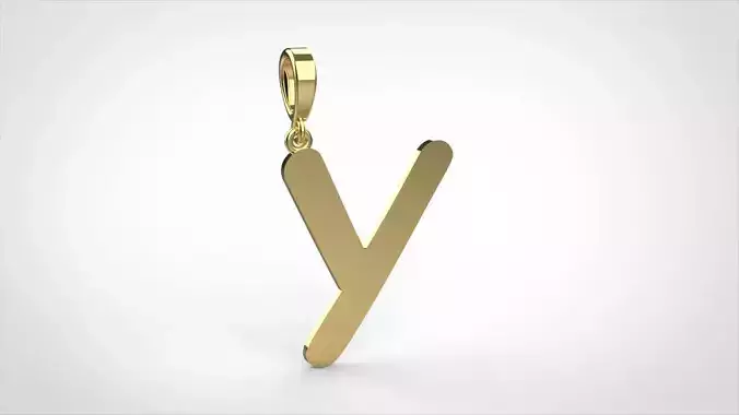 pendant alphabet comic sans  Y small 