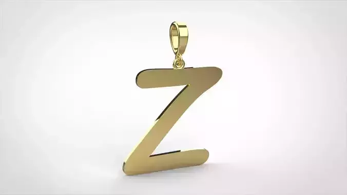pendant alphabet comic sans  Z small 