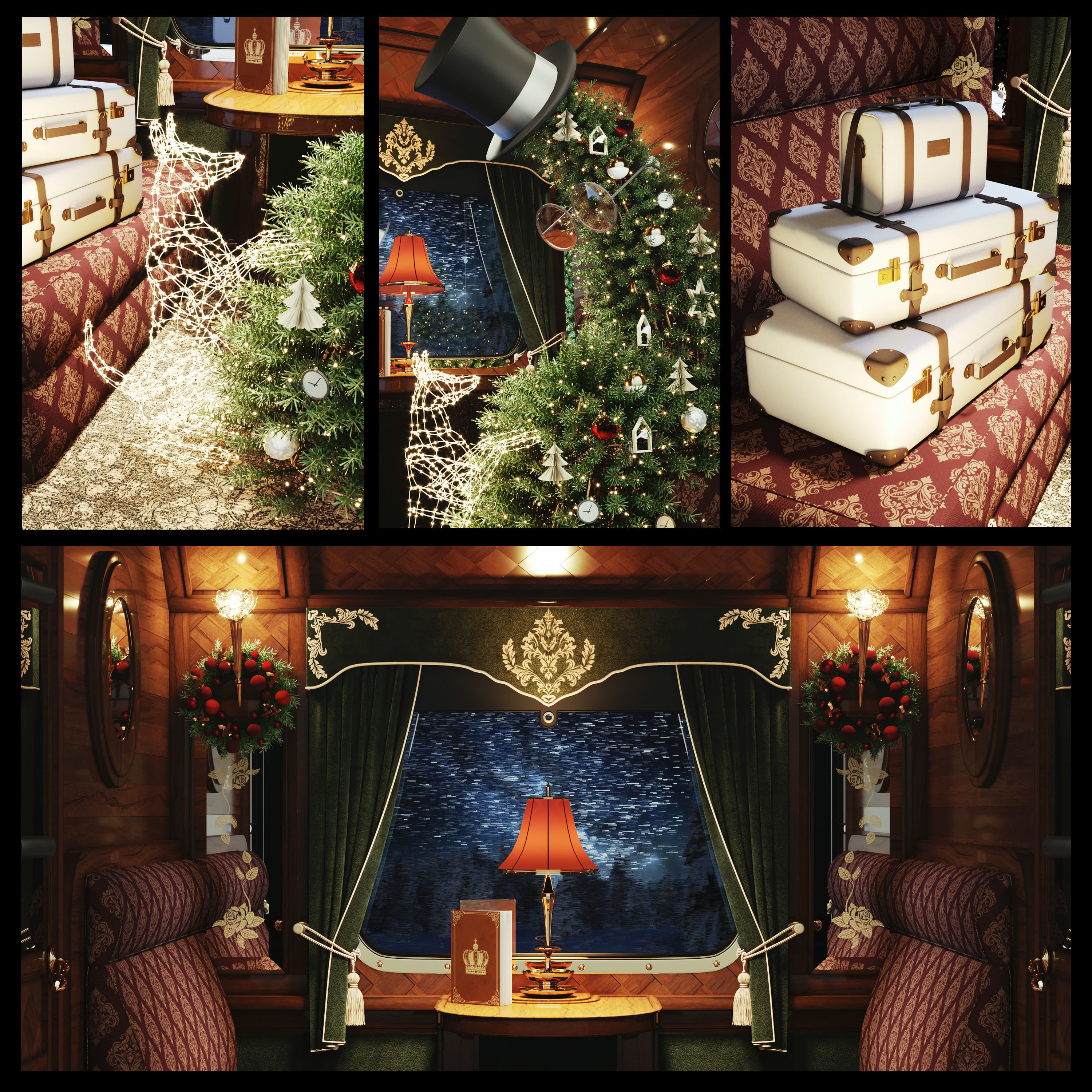 Showcase Of Premium Bags - New Year Express 3D model_1