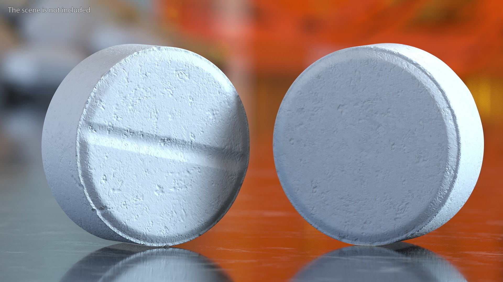 MDMA Ecstasy Pill White 3D model_3