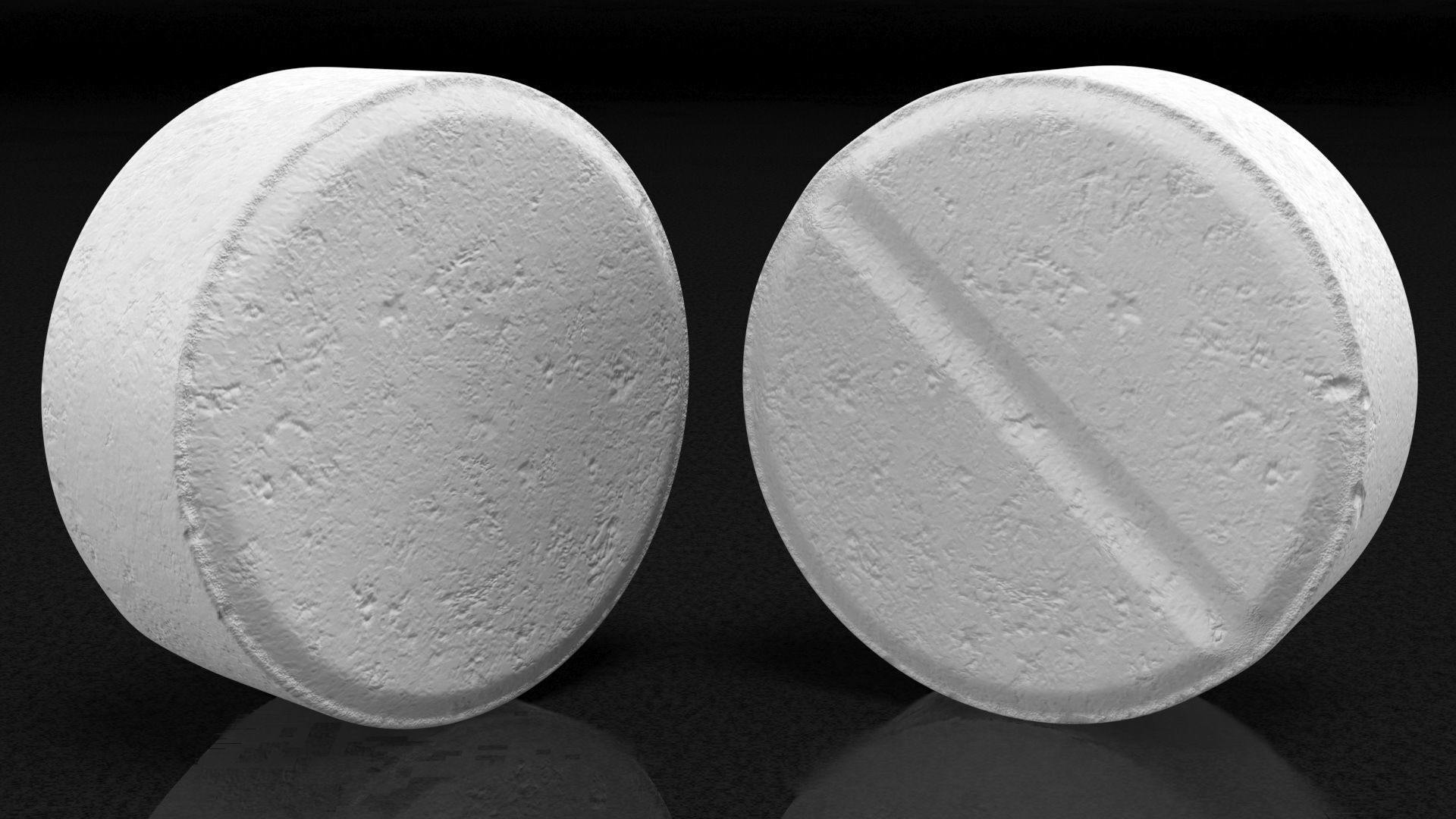 MDMA Ecstasy Pill White 3D model_5