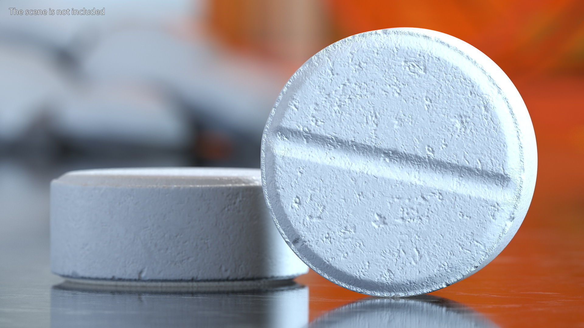 MDMA Ecstasy Pill White 3D model_2