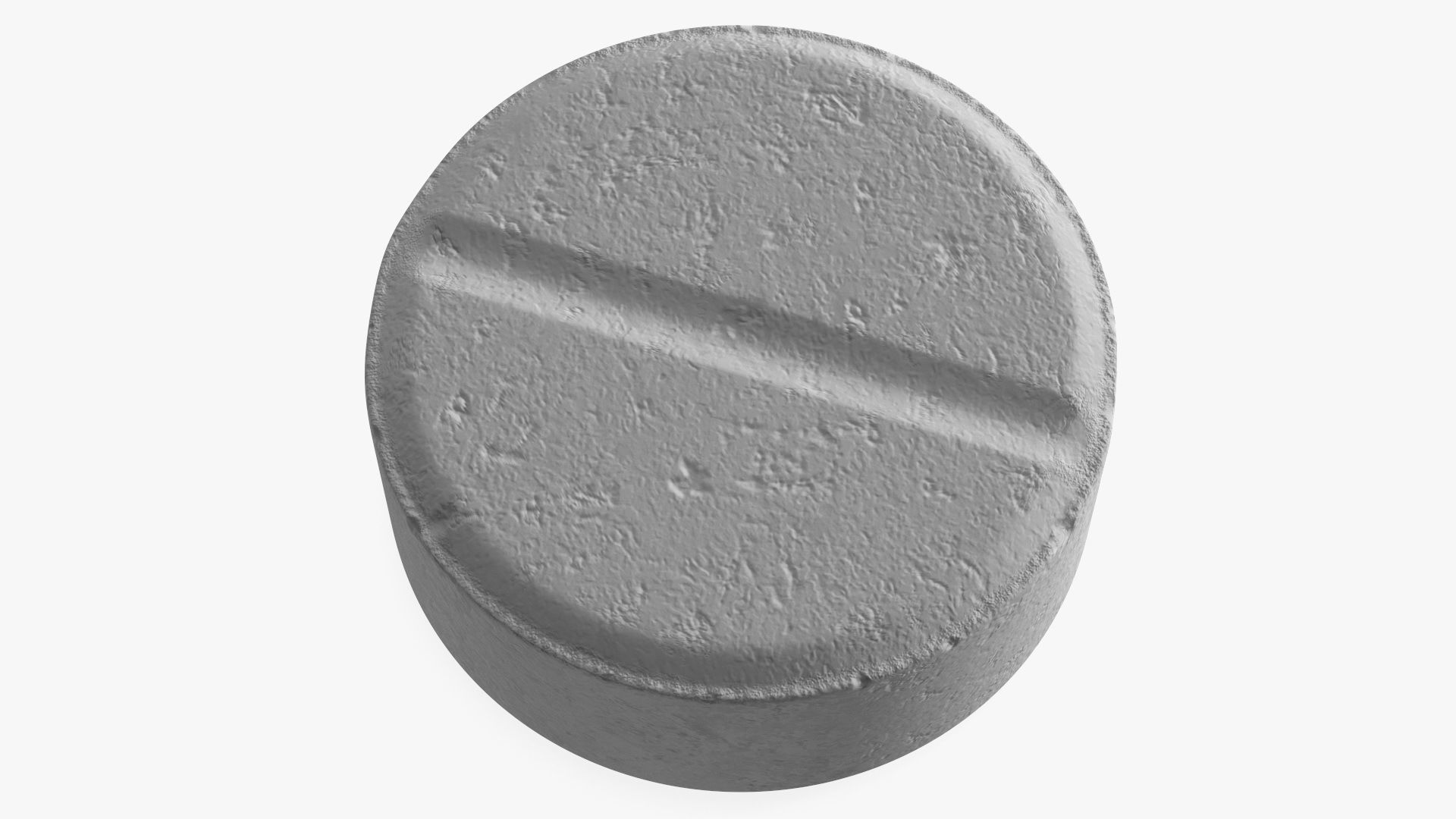 MDMA Ecstasy Pill White 3D model_8