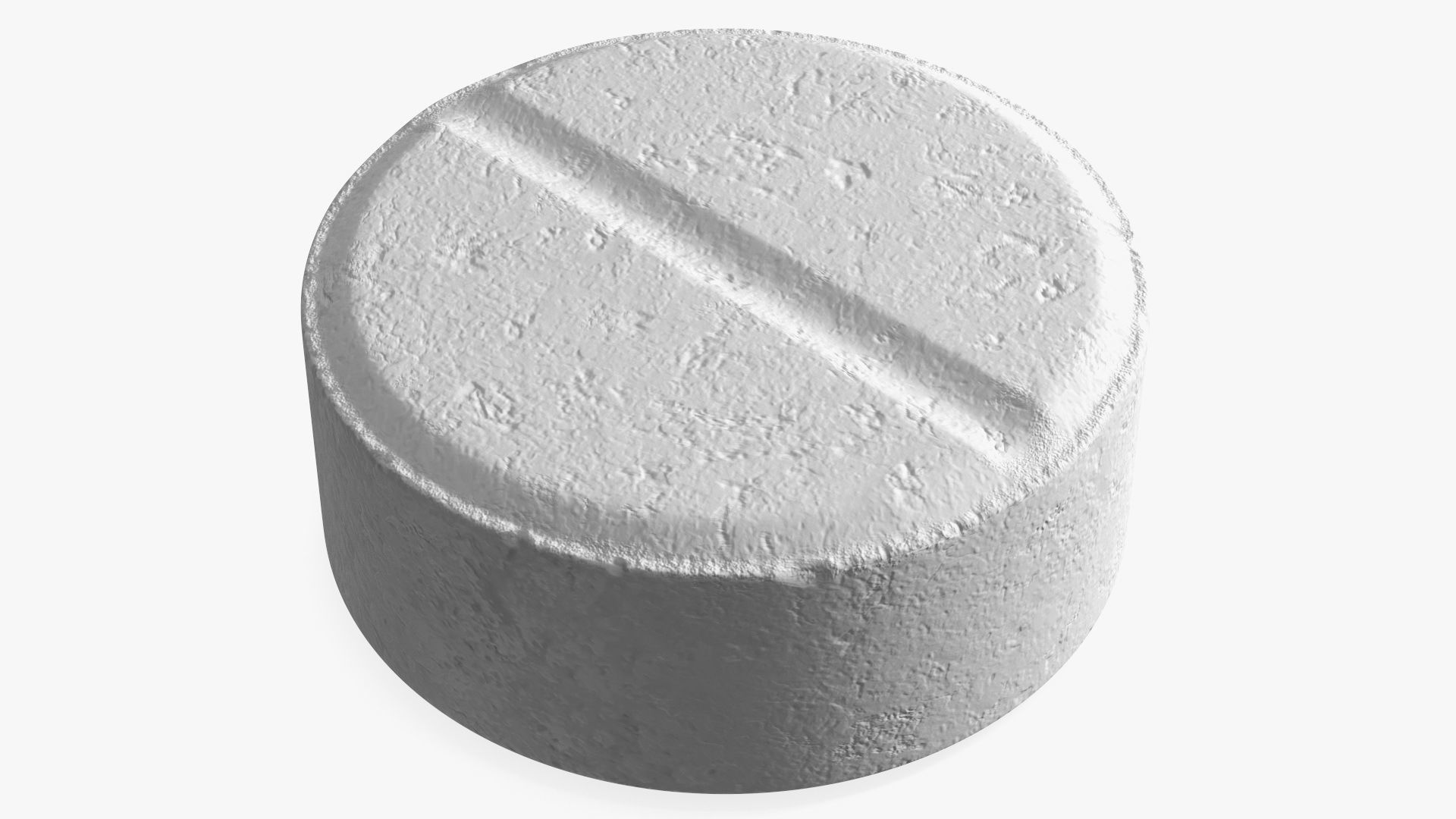 MDMA Ecstasy Pill White 3D model_1