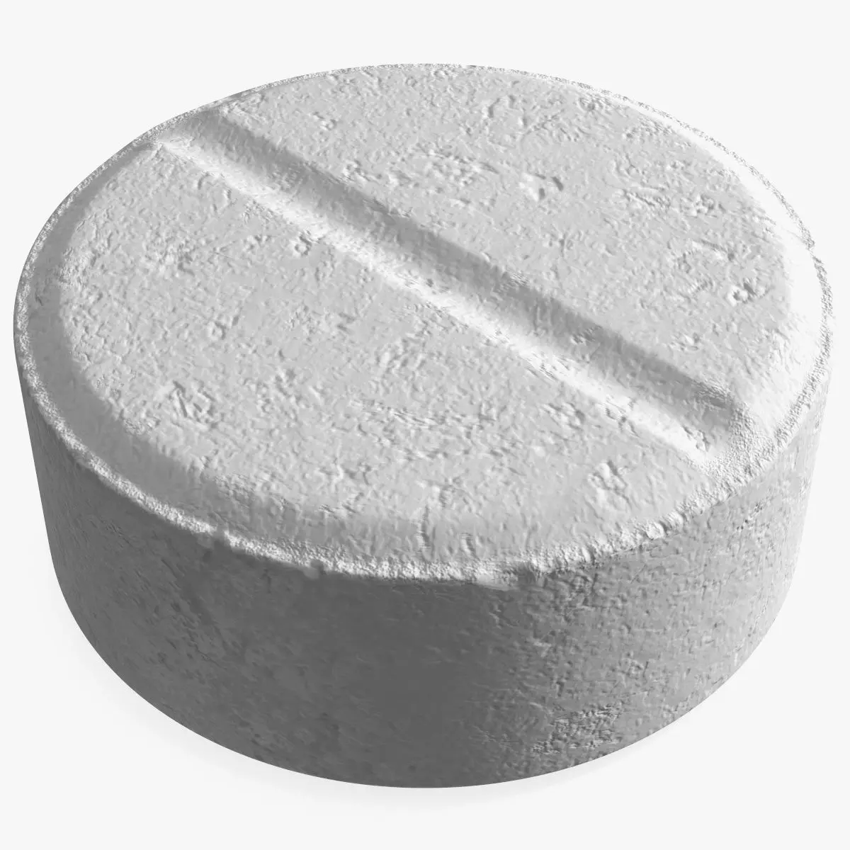 MDMA Ecstasy Pill White 3D model_0