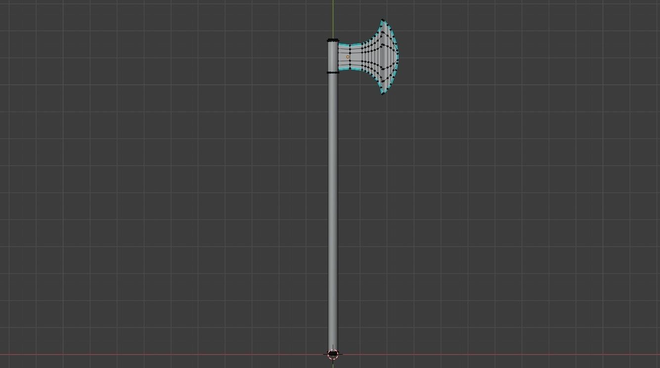 Medieval Axe V3 3D model_18