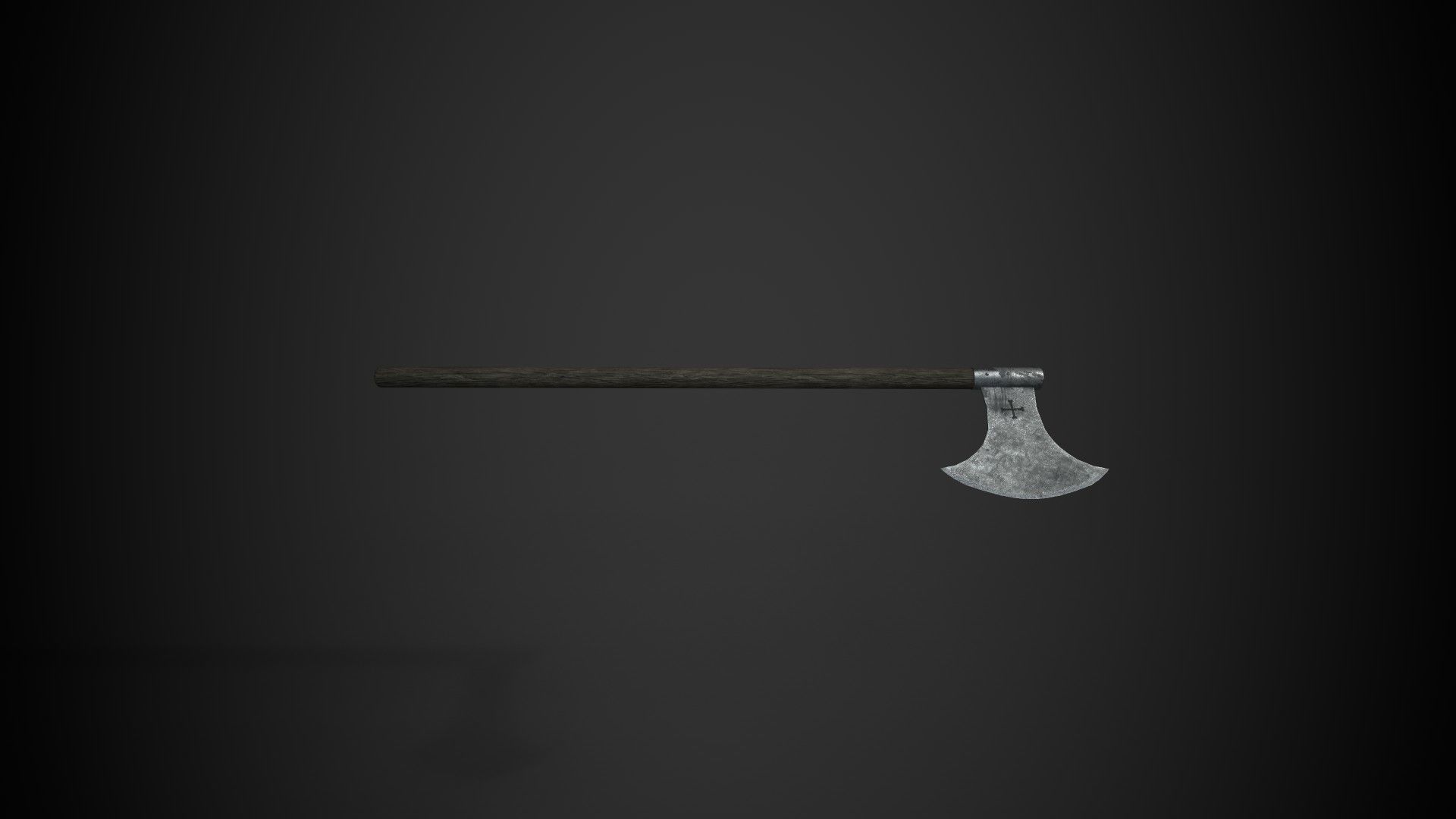 Medieval Axe V3 3D model_5