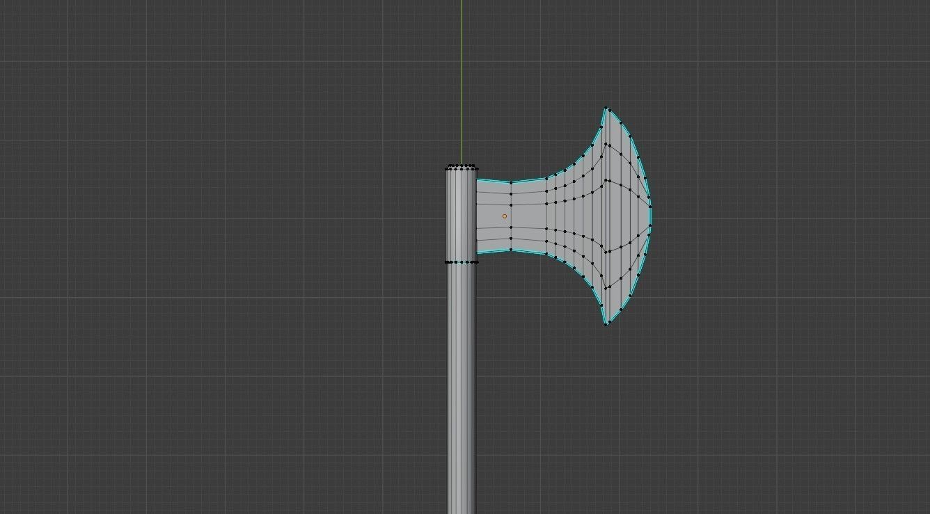 Medieval Axe V3 3D model_20