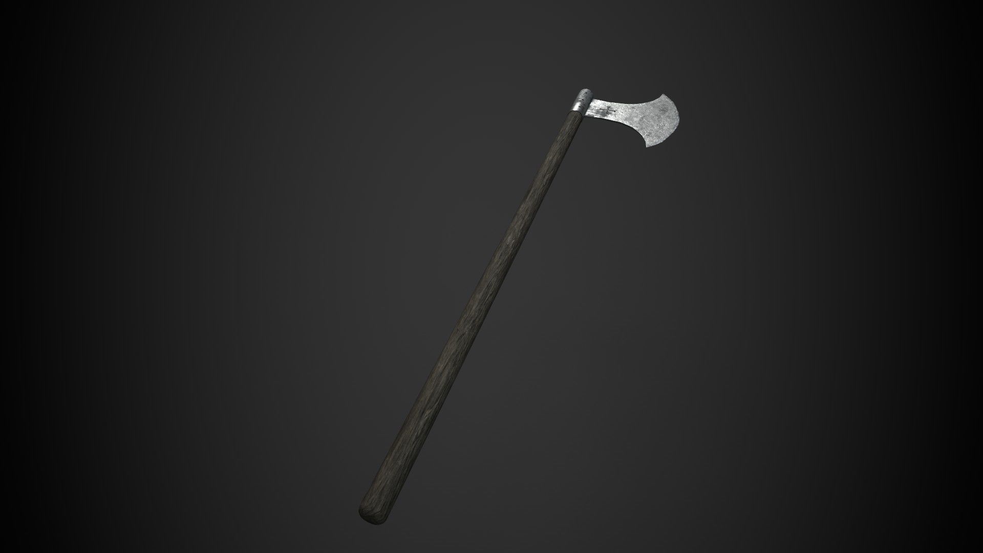 Medieval Axe V3 3D model_4
