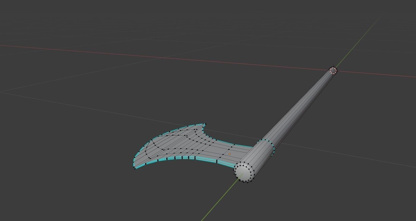 Medieval Axe V3 3D model_19
