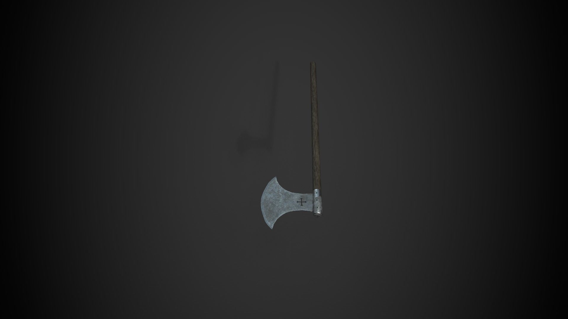 Medieval Axe V3 3D model_6