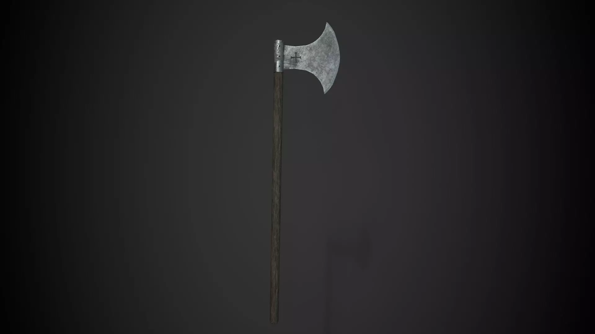 Medieval Axe V3 3D model_0