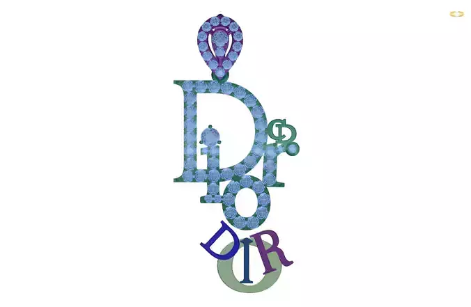 pendant dr dior logo