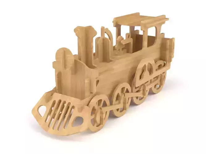 Wooden toy train 11