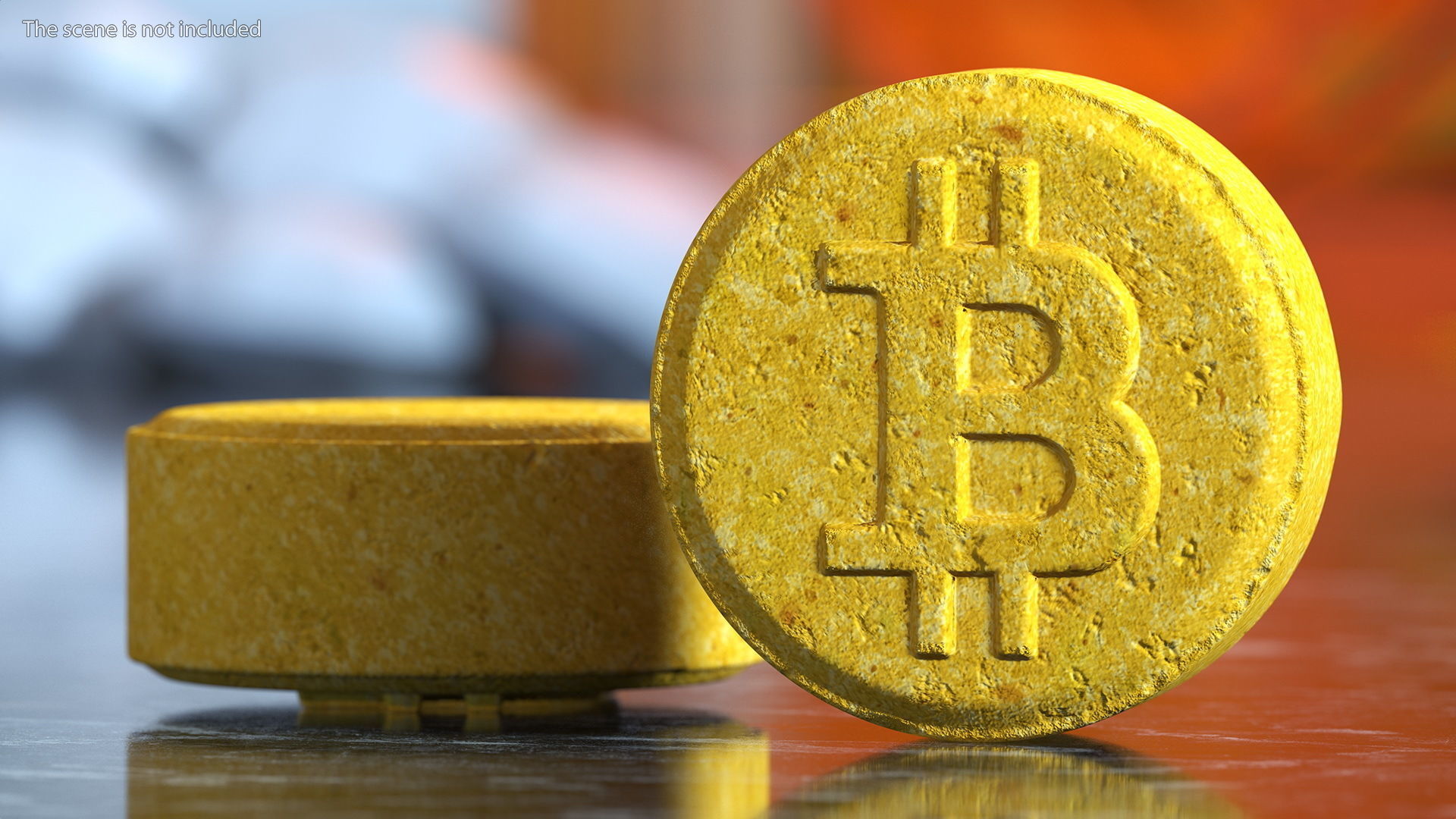 Ecstasy MDMA Pill with Bitcoin Logo 3D model | CGTrader