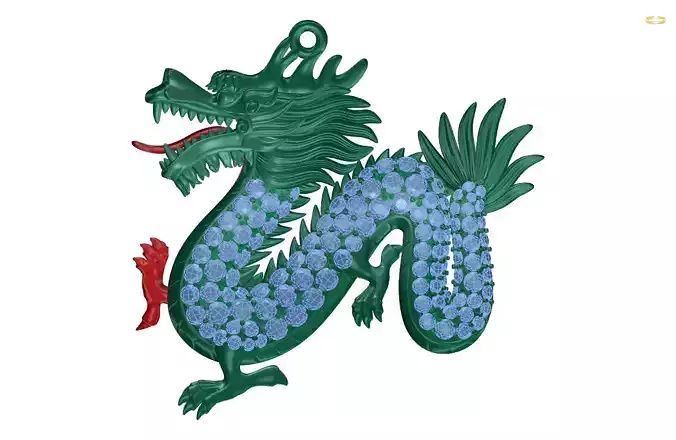 pendant chinese dragon