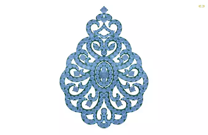 pendant leaf shaped led light