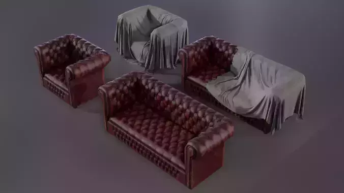 Chesterfield sofa set
