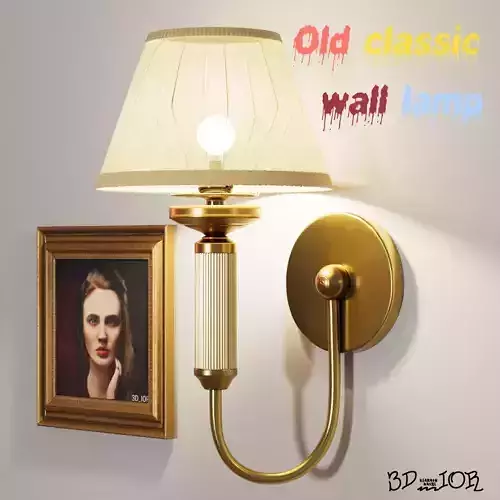Old classic wall lamp 3D model