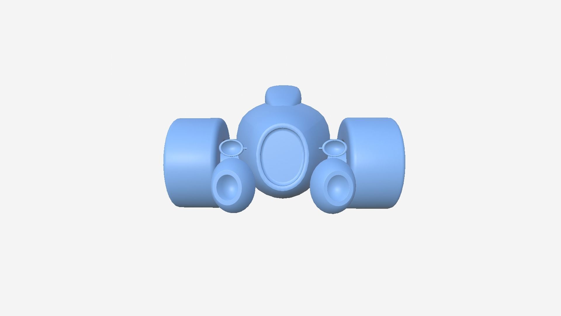 Cartoon Kart B02 Blue - Vehicle Racing Design Low-poly 3D model_10