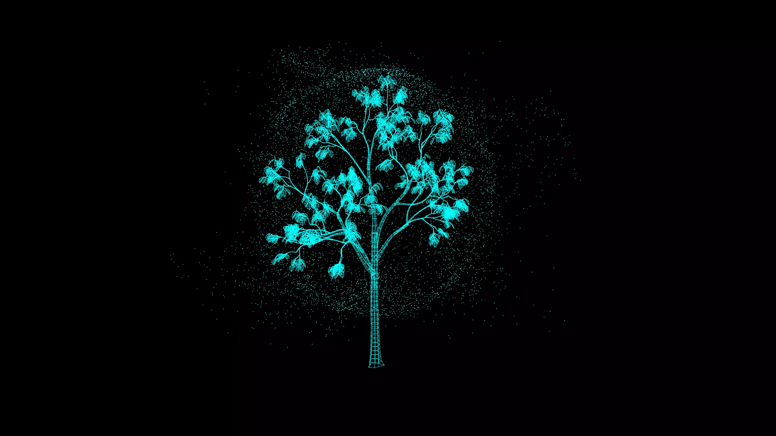 XP particle and holographic tree Free 3D model