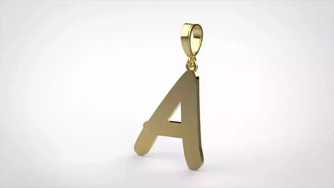pendant alphabet comic sans  A medium 