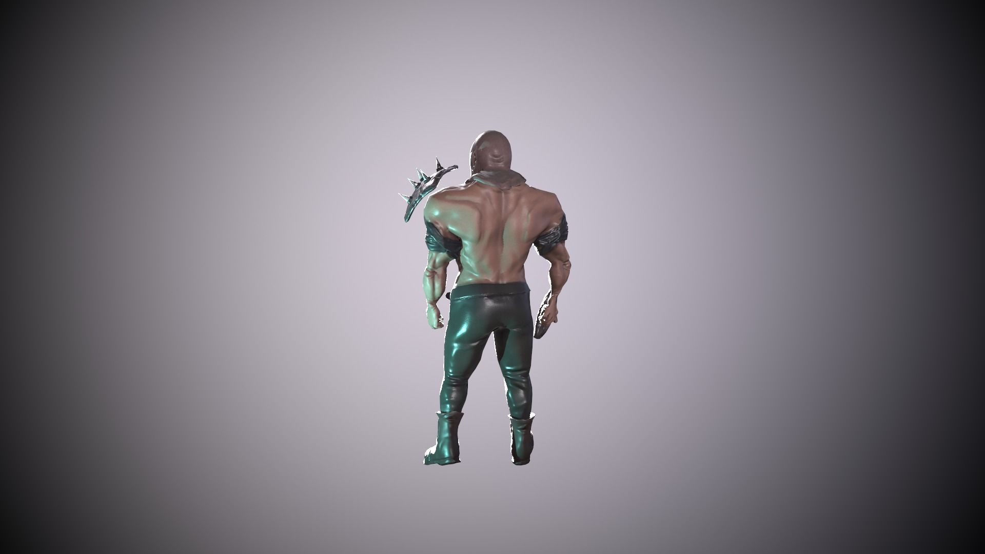 Big man-Game Ready low poly model Low-poly 3D model_7