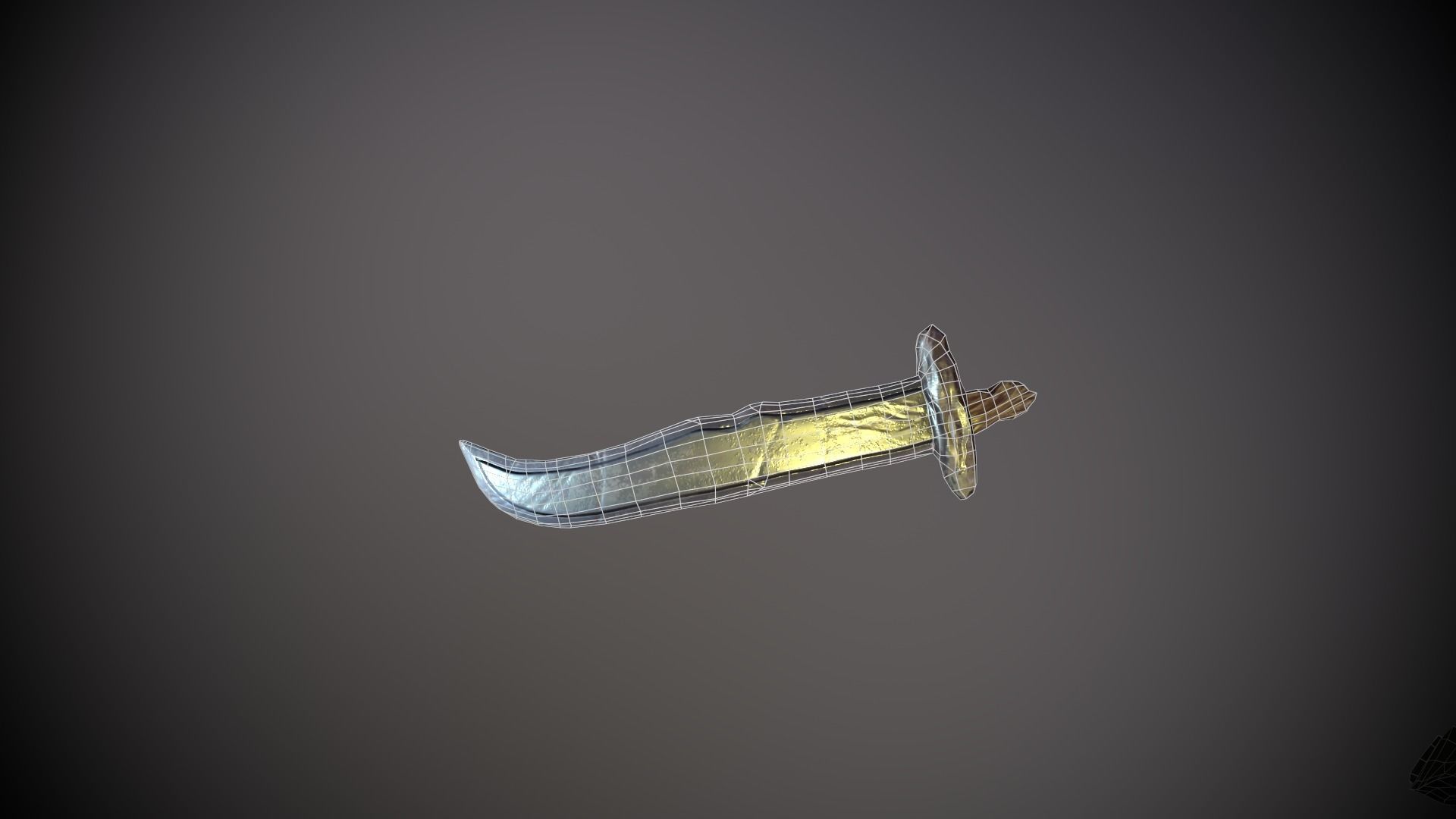 Big man-Game Ready low poly model Low-poly 3D model_10