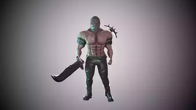 Big man-Game Ready low poly model