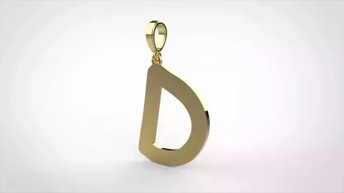 pendant alphabet comic sans   D medium 