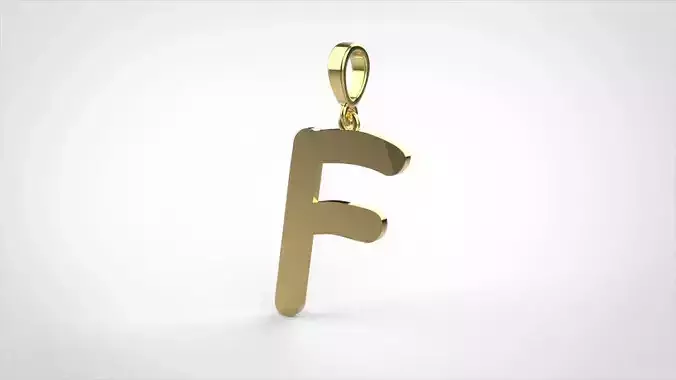 pendant alphabet comic sans  F medium 